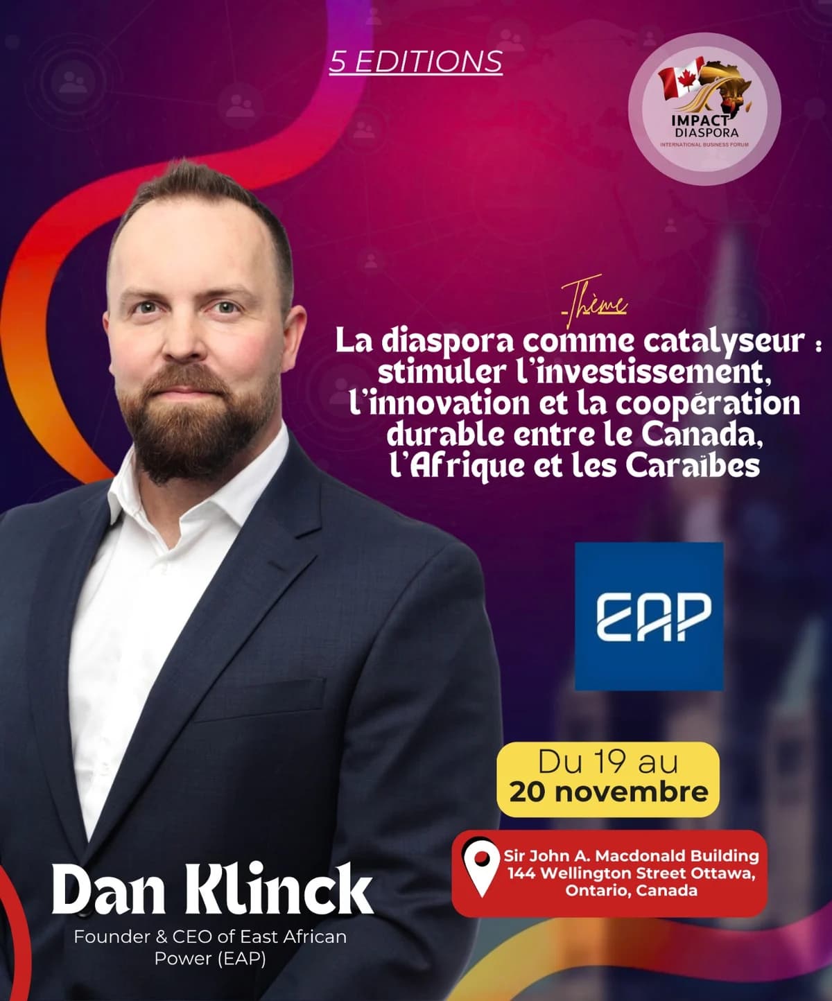 Annonce de participation — Dan Klinck