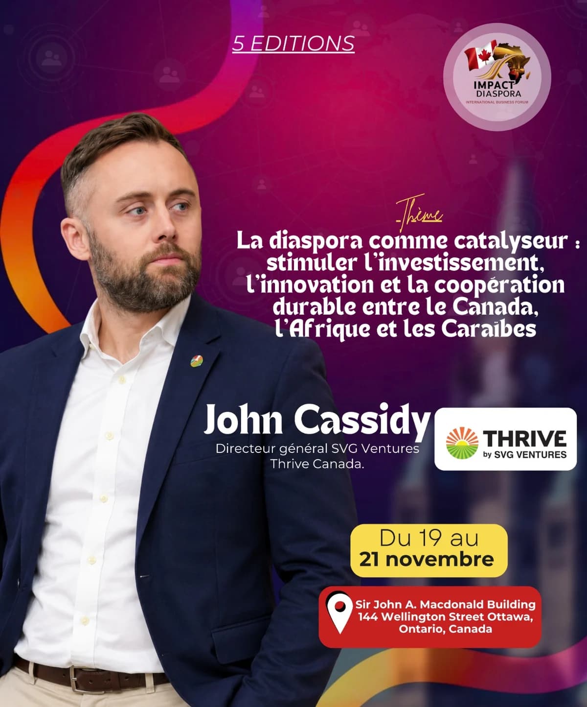 Annonce de participation — John Cassidy